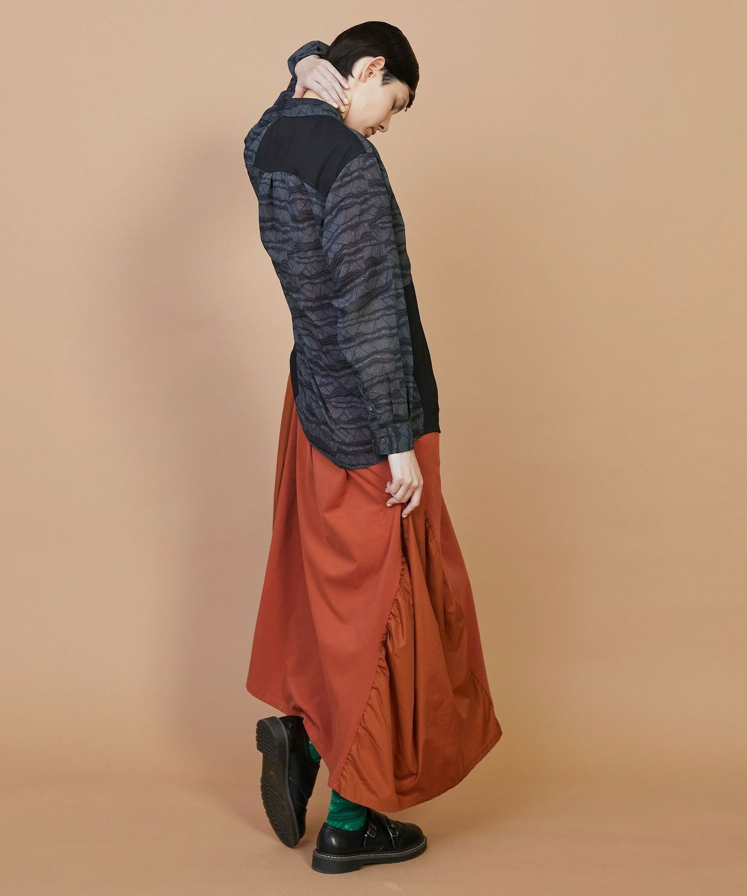 【FRAPBOIS】サンディーウェーブ シャツ 詳細画像 ネイビー 11