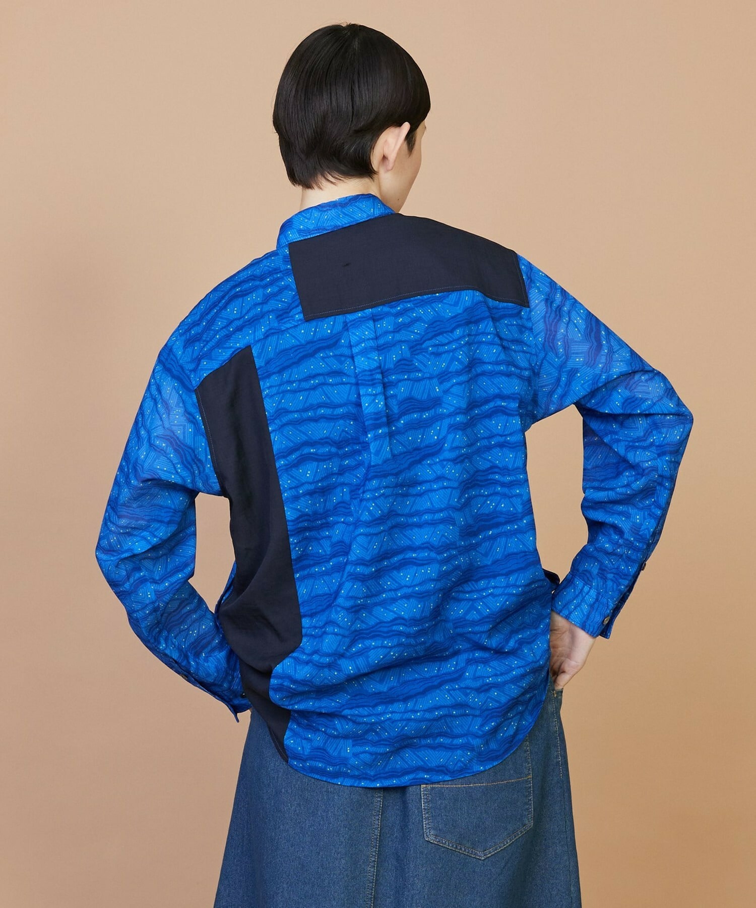 【FRAPBOIS】サンディーウェーブ シャツ 詳細画像 ネイビー 13