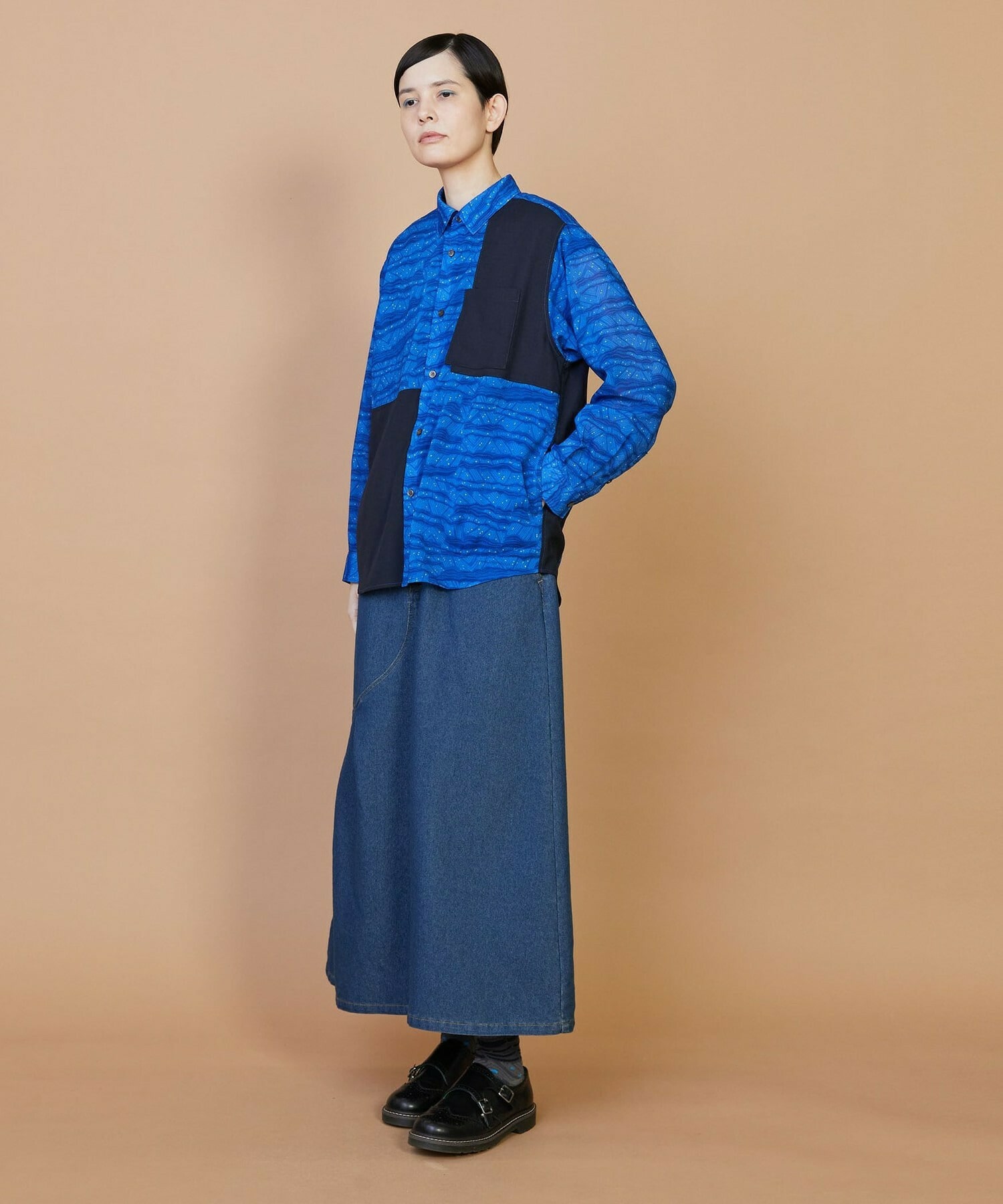 【FRAPBOIS】サンディーウェーブ シャツ 詳細画像 ネイビー 16