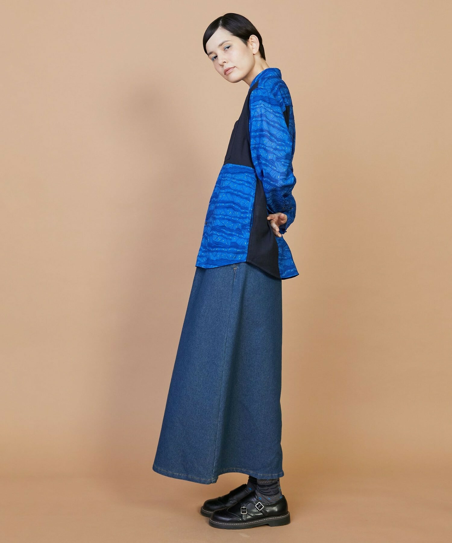 【FRAPBOIS】サンディーウェーブ シャツ 詳細画像 ネイビー 17