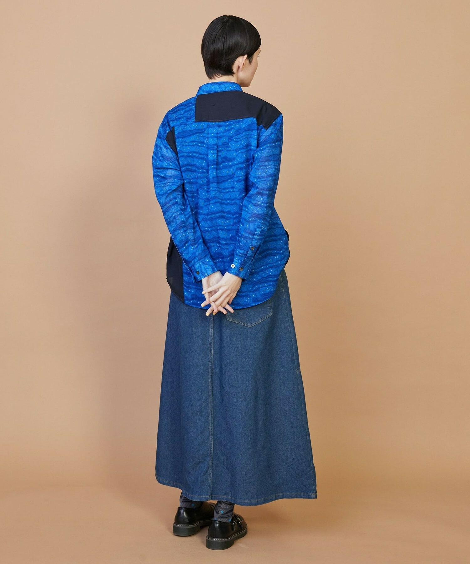 【FRAPBOIS】サンディーウェーブ シャツ 詳細画像 ネイビー 18