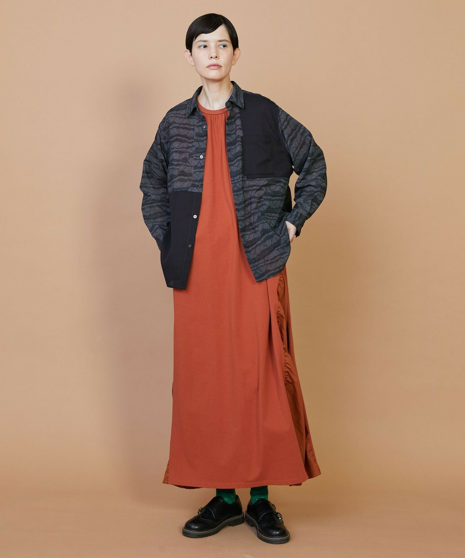 【FRAPBOIS】サンディーウェーブ シャツ 詳細画像 ネイビー 6