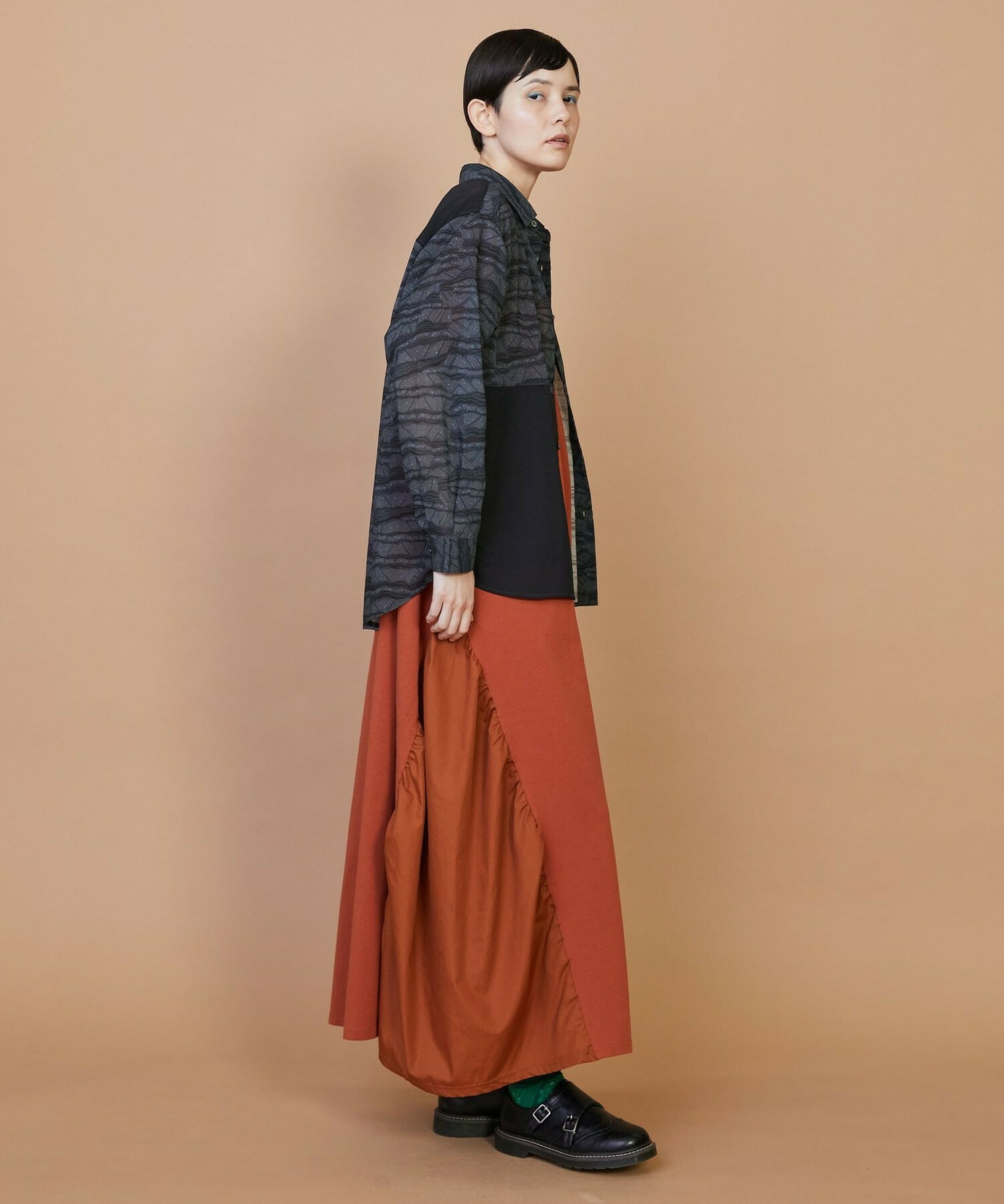 【FRAPBOIS】サンディーウェーブ シャツ 詳細画像 ネイビー 7