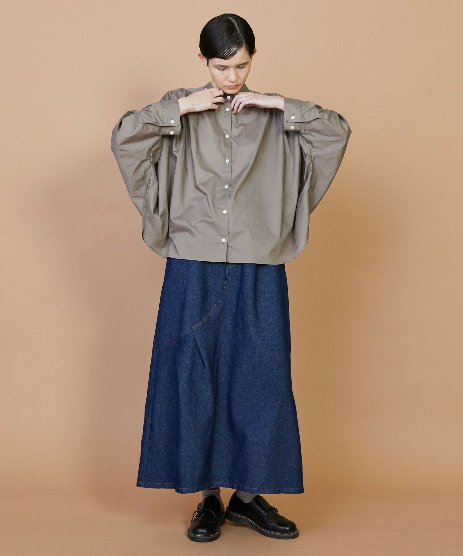 【FRAPBOIS】ドルマンローン ブラウス 詳細画像 ネイビー 11