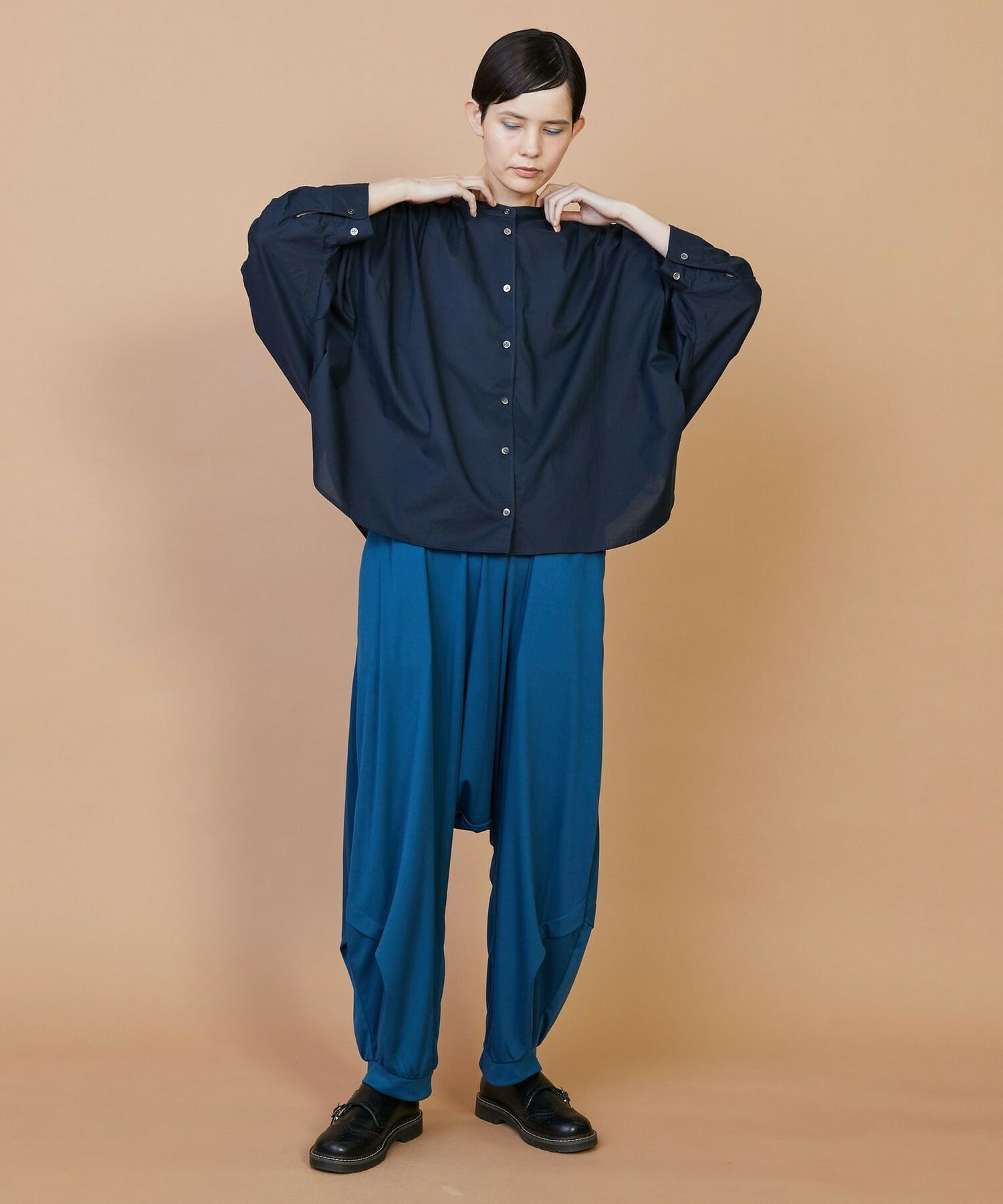 【FRAPBOIS】ドルマンローン ブラウス 詳細画像 ネイビー 16