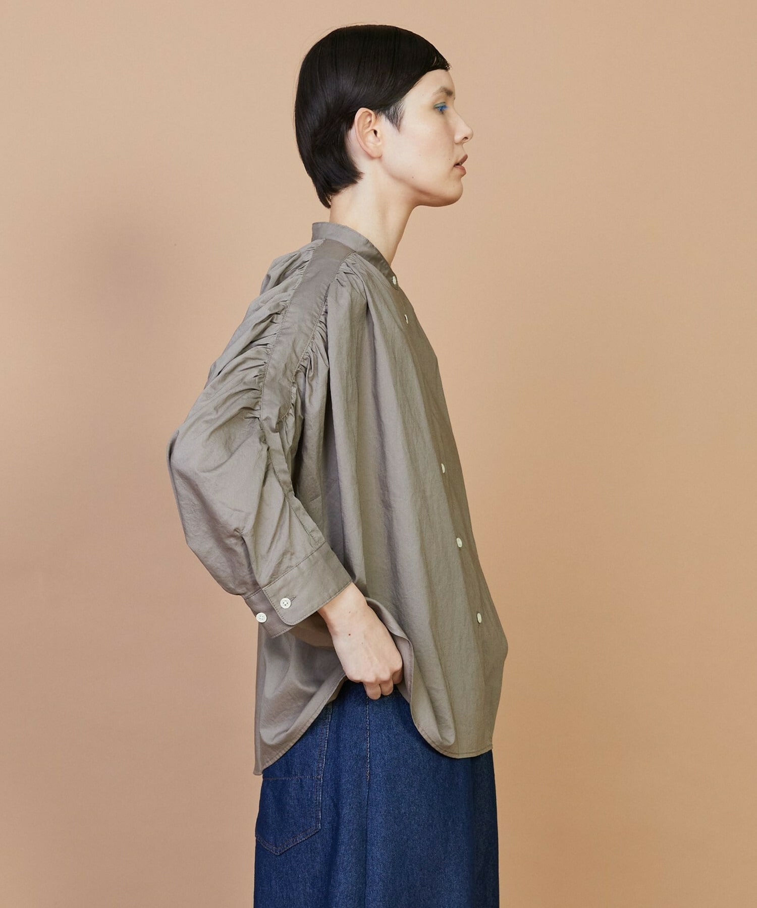 【FRAPBOIS】ドルマンローン ブラウス 詳細画像 ネイビー 3