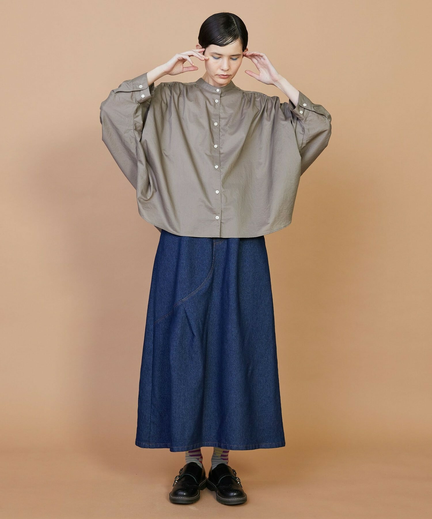 【FRAPBOIS】ドルマンローン ブラウス 詳細画像 ネイビー 7