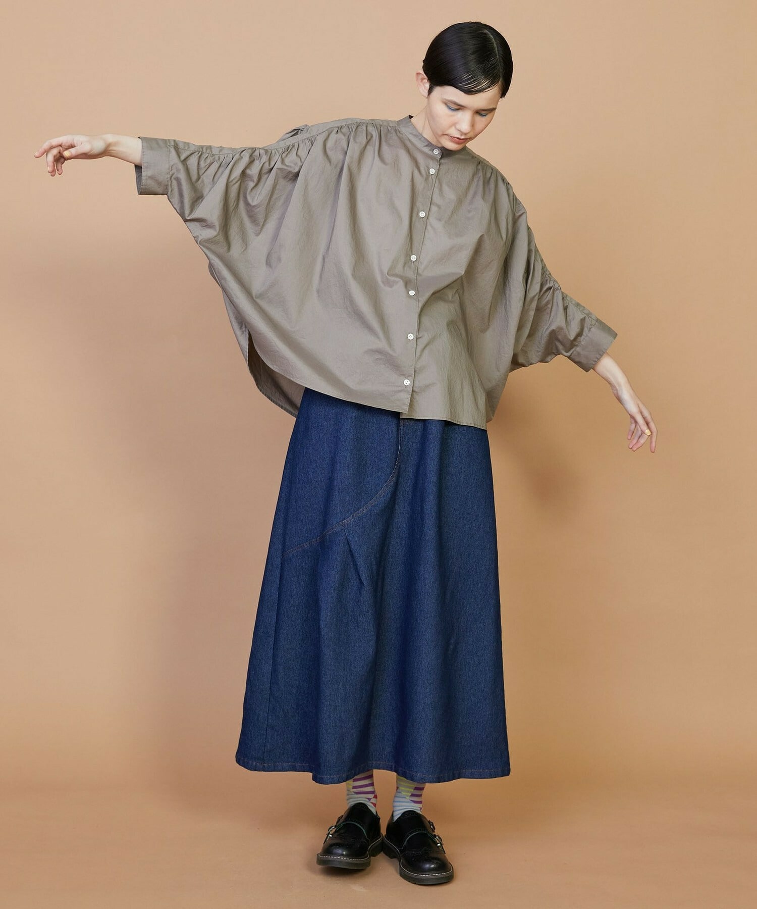 【FRAPBOIS】ドルマンローン ブラウス 詳細画像 ネイビー 8