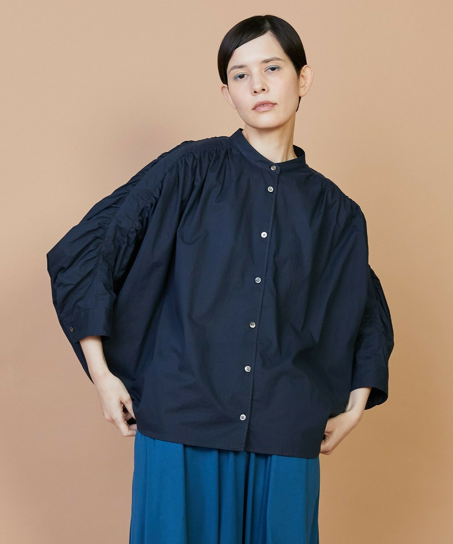 【FRAPBOIS】ドルマンローン ブラウス 詳細画像 ネイビー 1