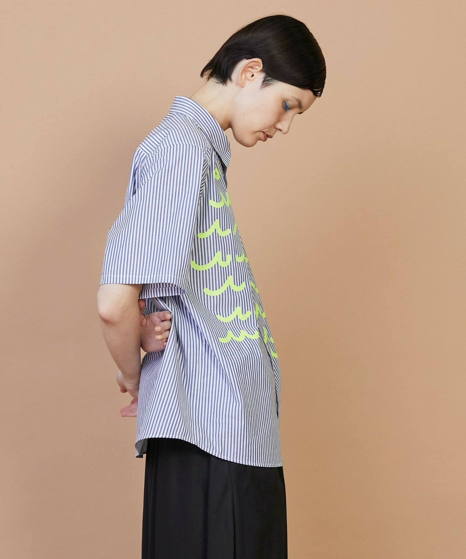 【FRAPBOIS】ウェーピーシャツ 詳細画像 ブルー 13