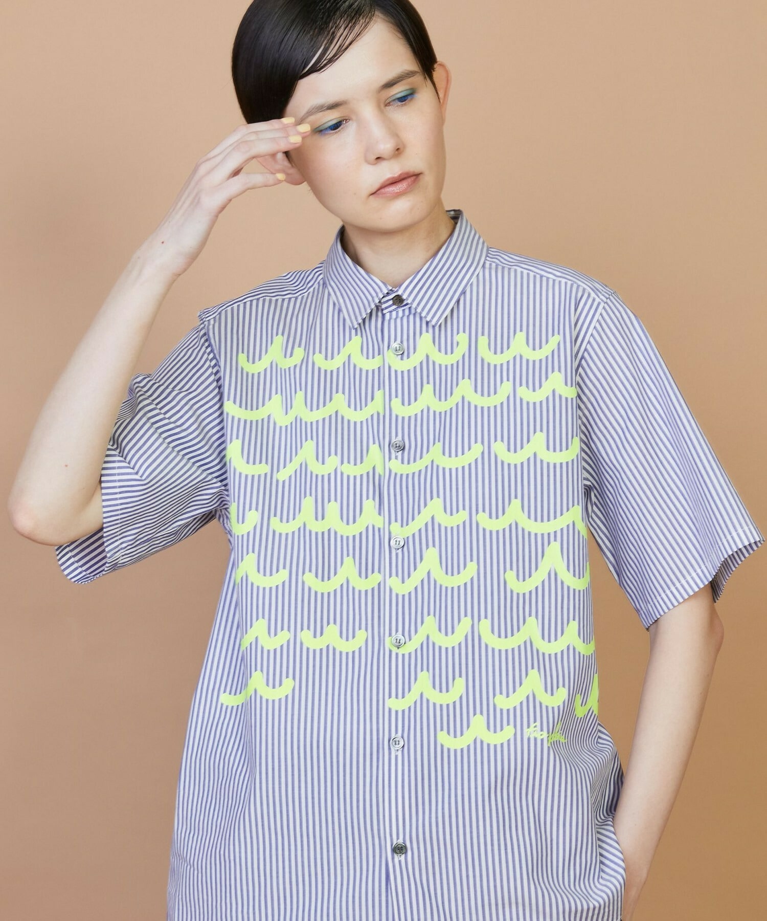 【FRAPBOIS】ウェーピーシャツ 詳細画像 ブルー 18