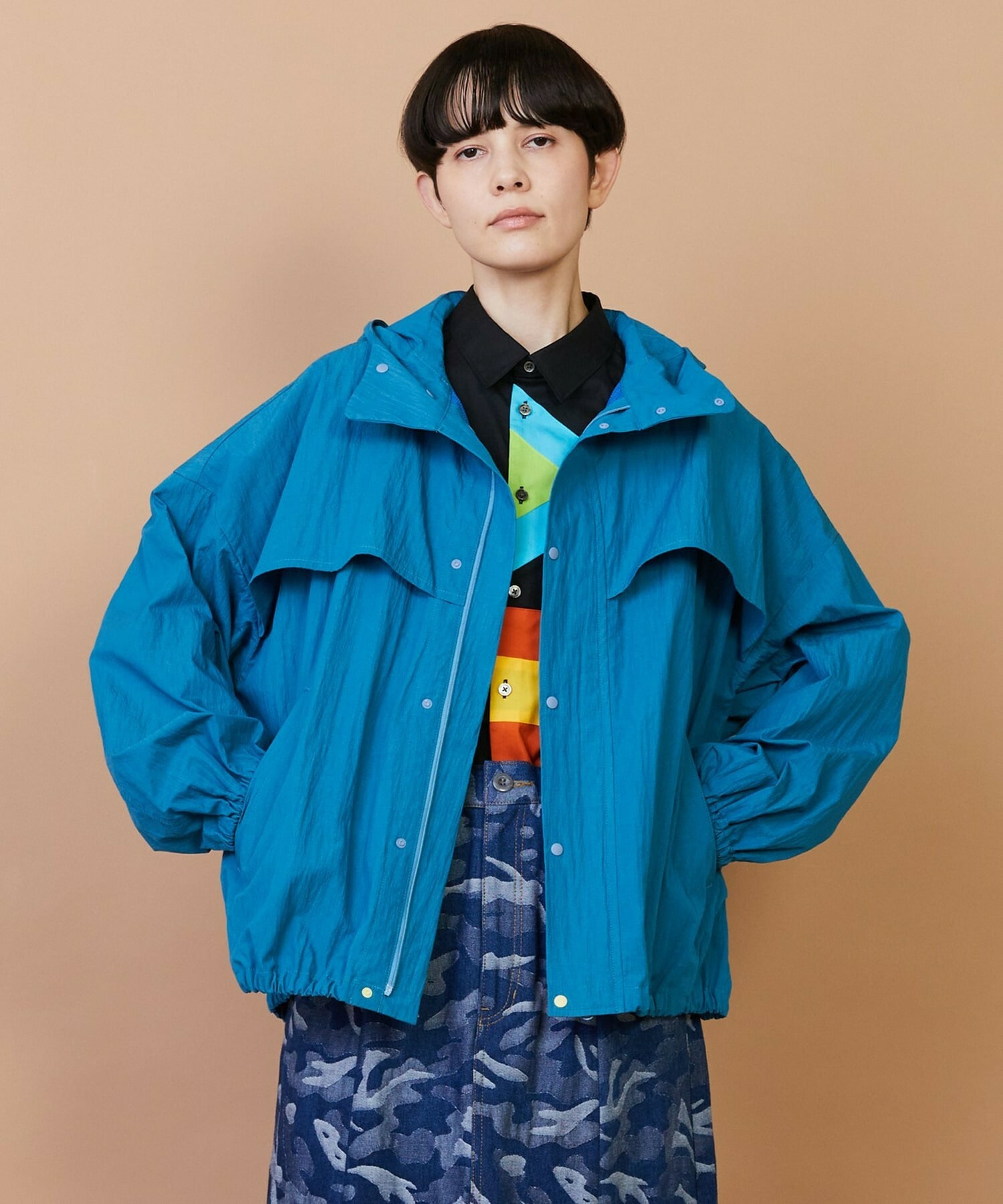 【FRAPBOIS】C/Nリップ ブルゾン  詳細画像 ブルー 1