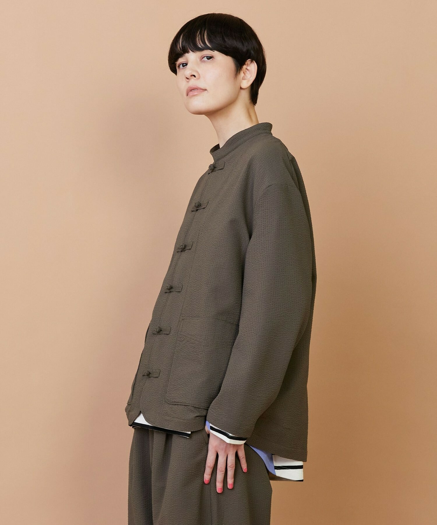 【FRAPBOIS】サッカー ジャケット 詳細画像 ブラック 1