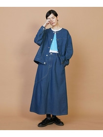 【FRAPBOIS】メッシュデニム ジャケット 詳細画像 ブルー 13