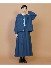 【FRAPBOIS】メッシュデニム ジャケット 詳細画像 ブルー 15