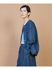 【FRAPBOIS】メッシュデニム ジャケット 詳細画像 ブルー 8