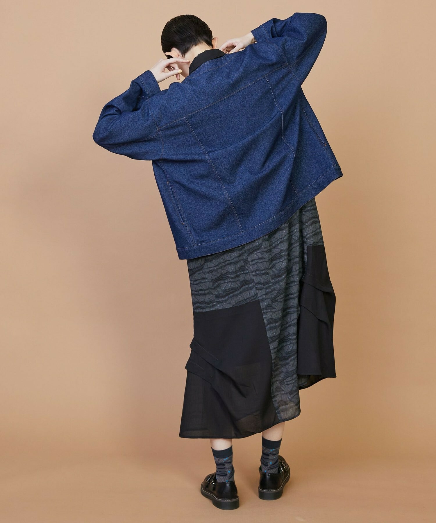 【FRAPBOIS】メッシュデニム ジャケット 詳細画像 ブルー 7