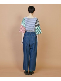 【FRAPBOIS】メッシュデニム パンツ 詳細画像 ネイビー 3