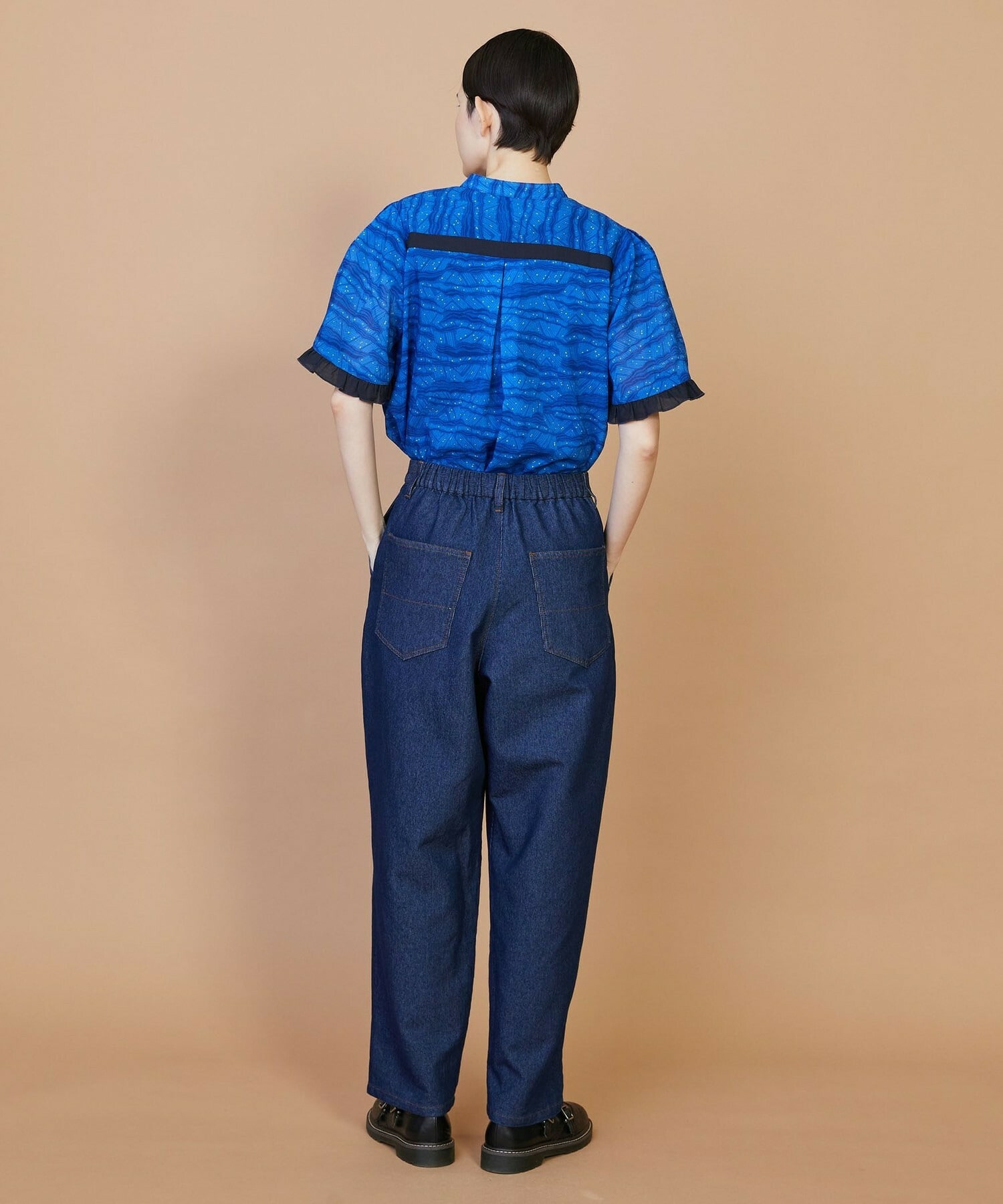 【FRAPBOIS】メッシュデニム パンツ 詳細画像 ネイビー 16