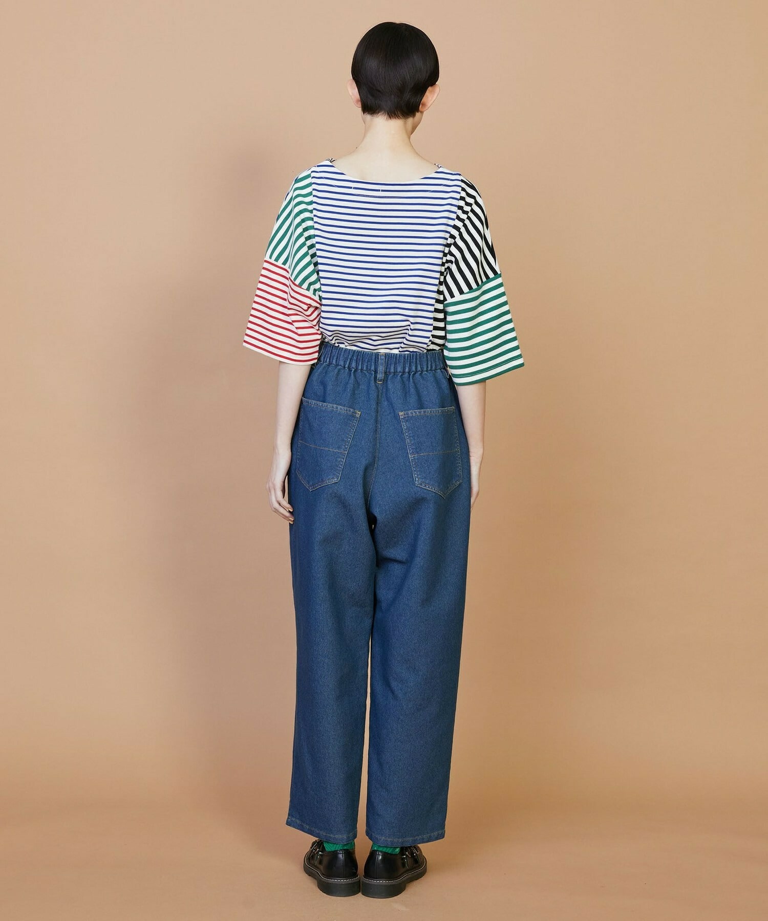 【FRAPBOIS】メッシュデニム パンツ 詳細画像 ネイビー 3