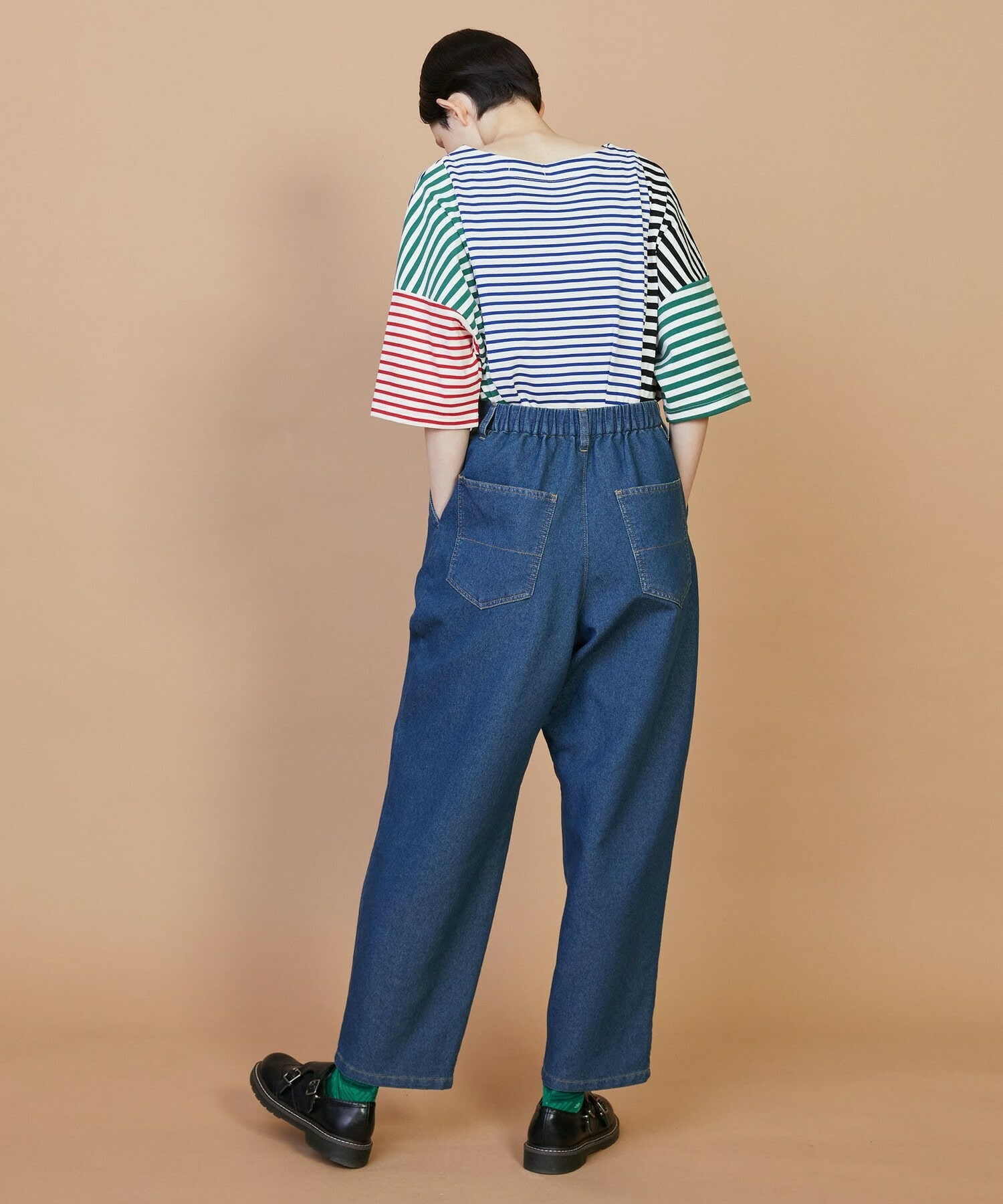 【FRAPBOIS】メッシュデニム パンツ 詳細画像 ネイビー 7