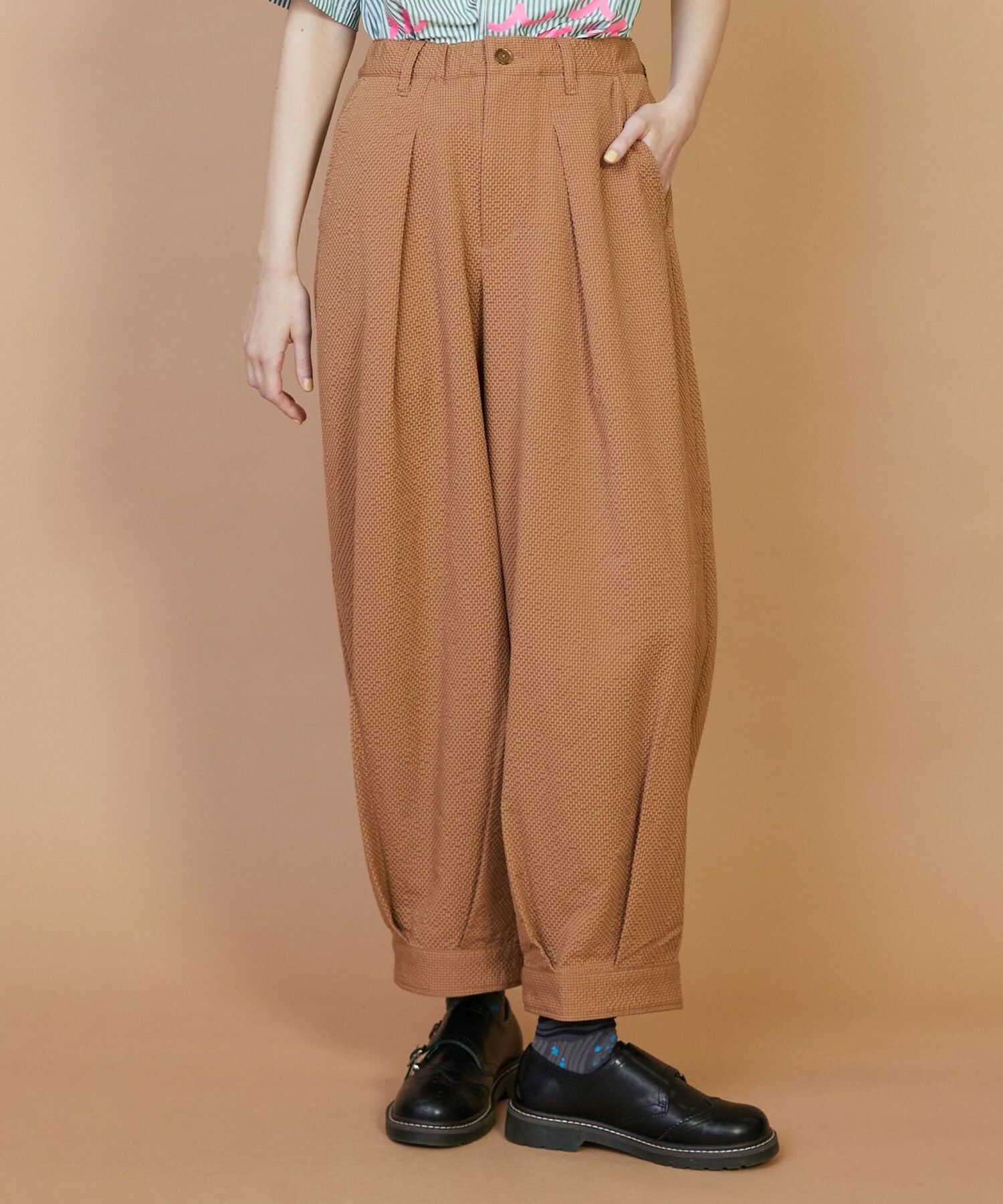 【FRAPBOIS】バルーンサッカー パンツ 詳細画像 ベージュ 1