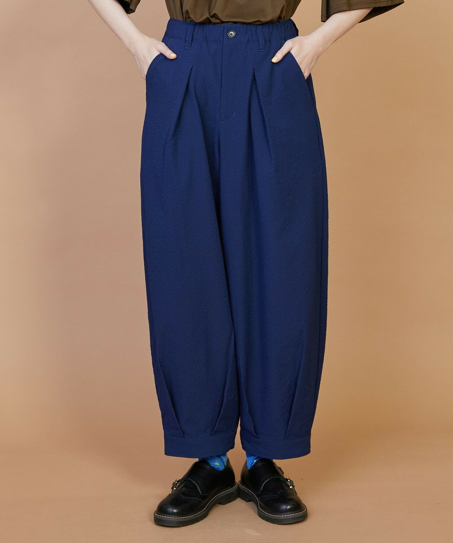 【FRAPBOIS】バルーンサッカー パンツ 詳細画像 ネイビー 1