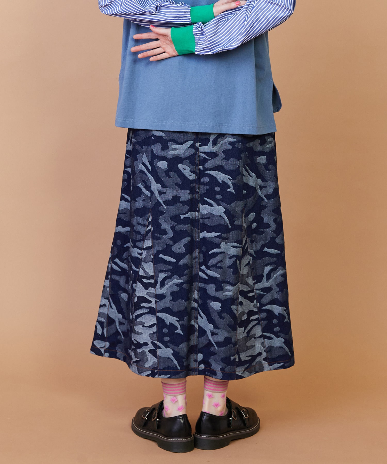 【FRAPBOIS】プラージュデニム スカート 詳細画像 ネイビー 16