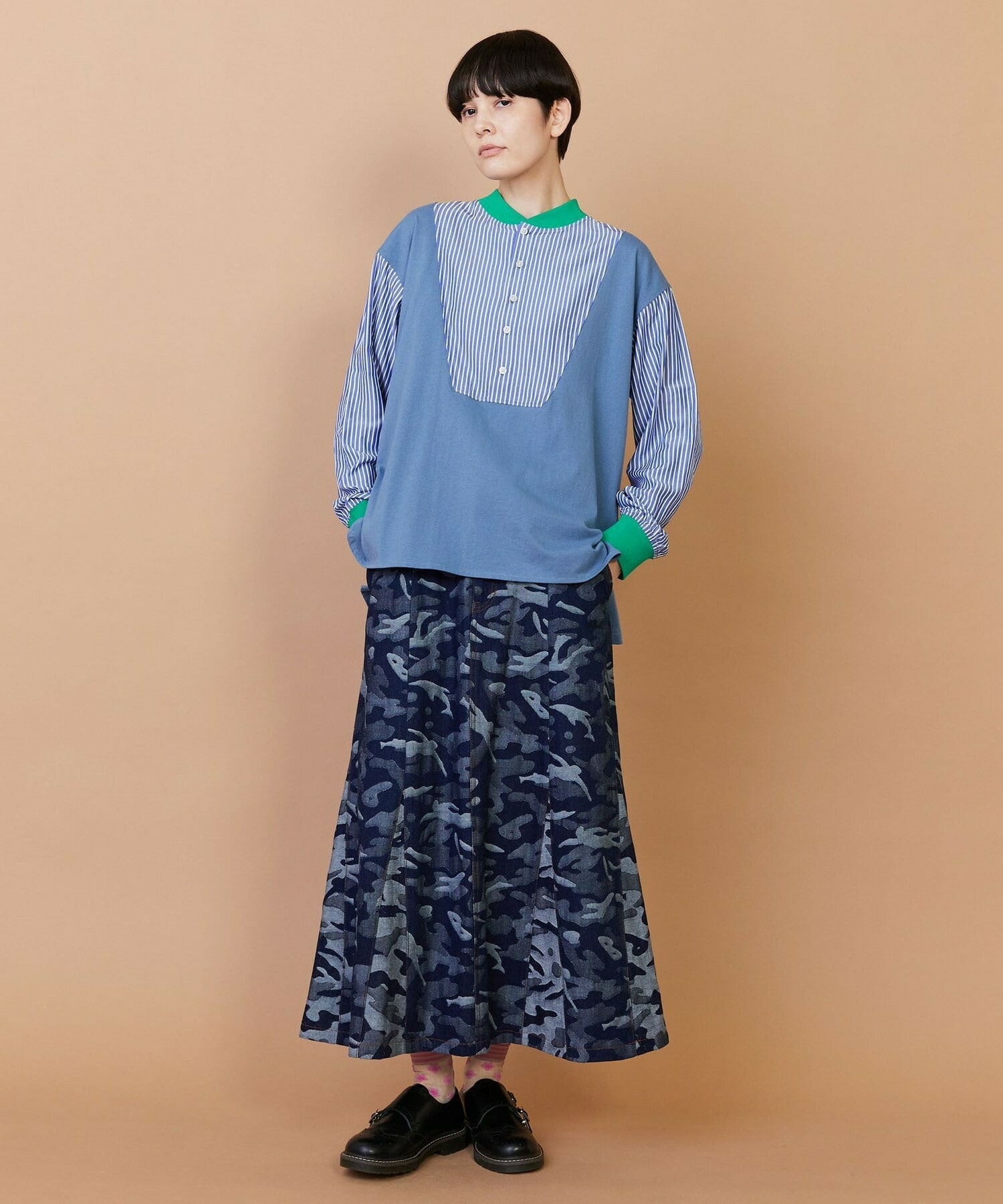 【FRAPBOIS】プラージュデニム スカート 詳細画像 ネイビー 18