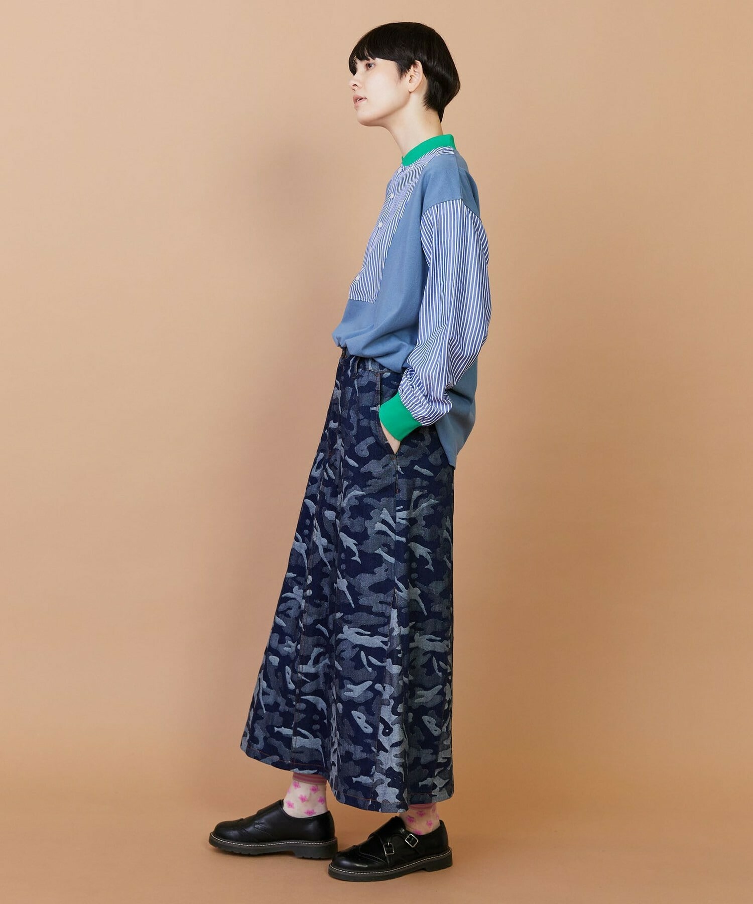 【FRAPBOIS】プラージュデニム スカート 詳細画像 ネイビー 19