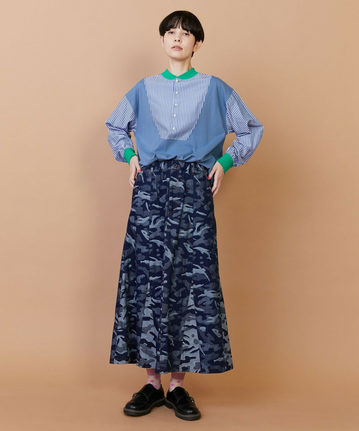 【FRAPBOIS】プラージュデニム スカート 詳細画像 ネイビー 21