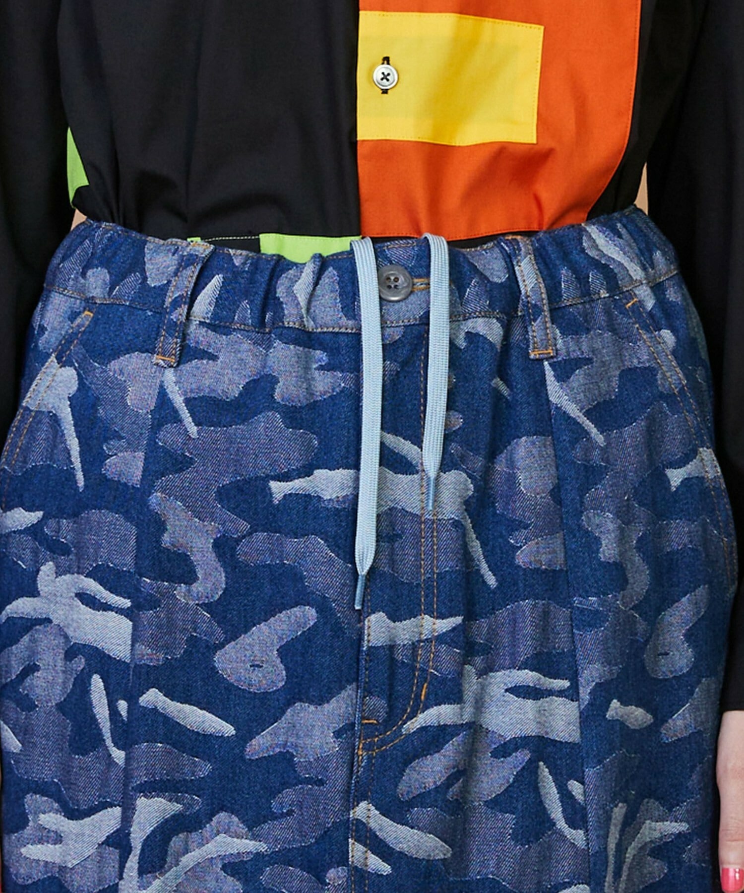 【FRAPBOIS】プラージュデニム スカート 詳細画像 ネイビー 6