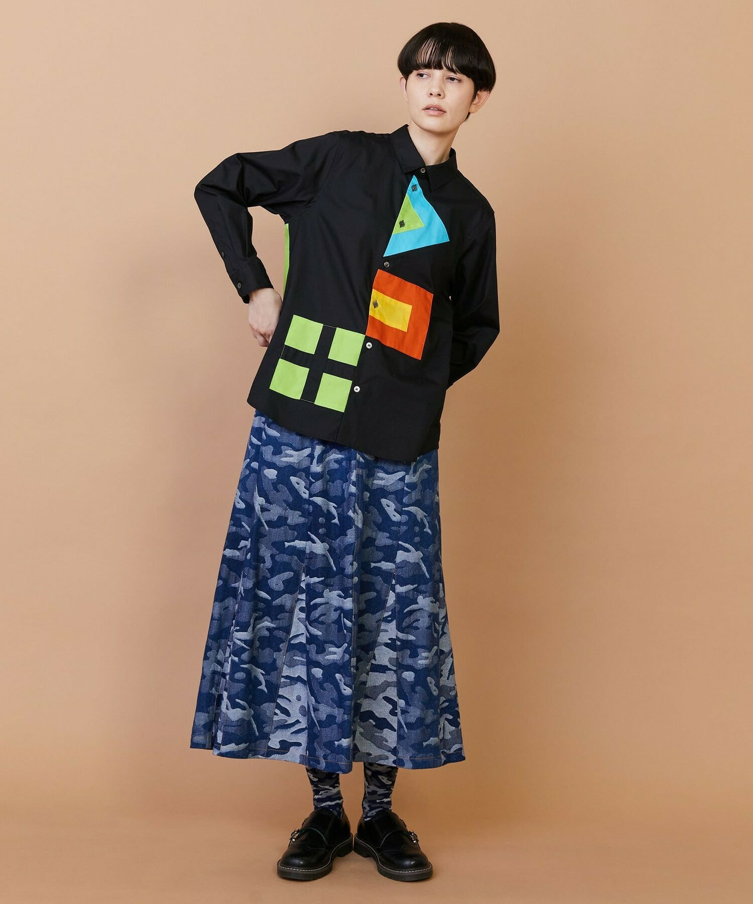 【FRAPBOIS】プラージュデニム スカート 詳細画像 ネイビー 7