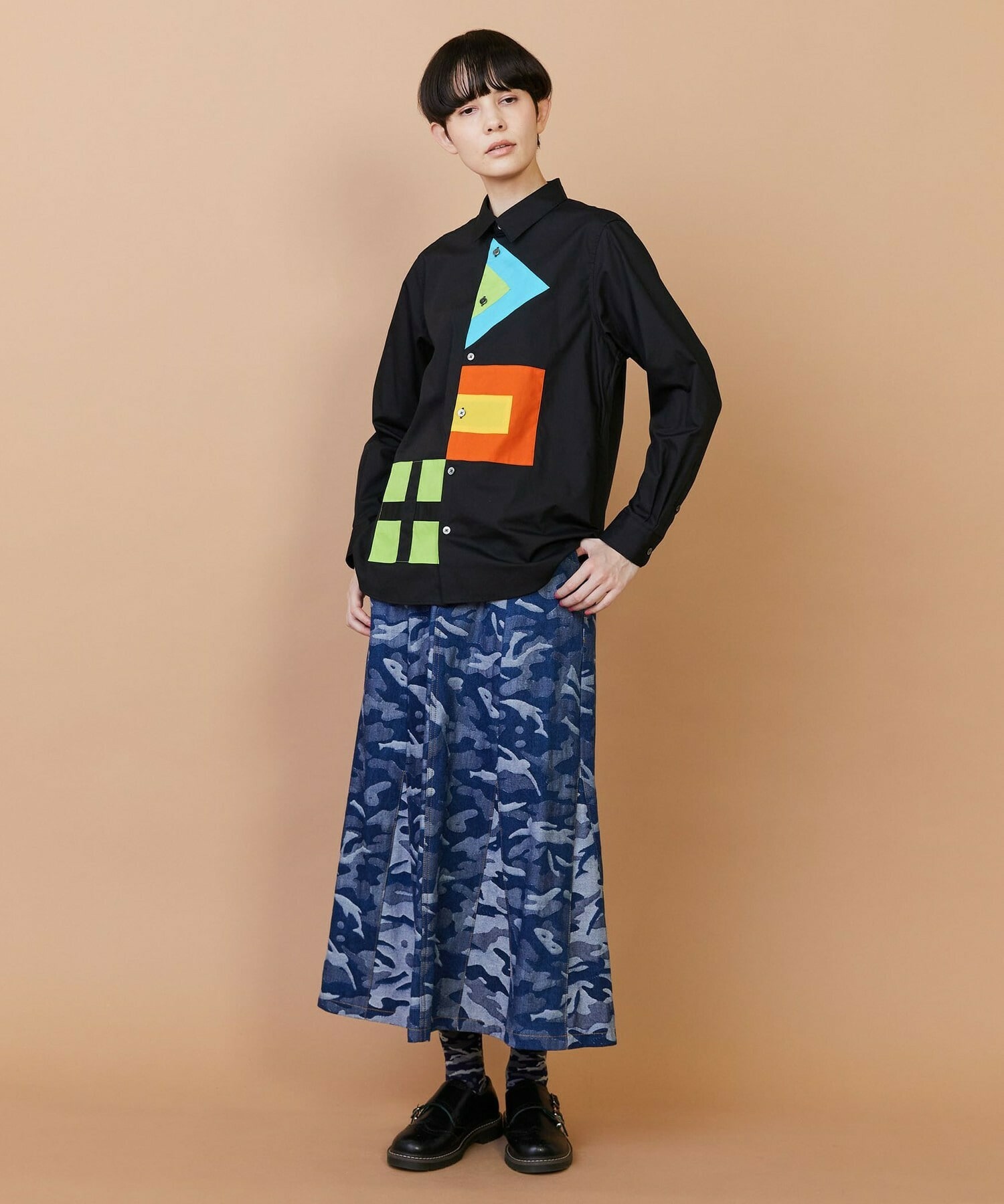 【FRAPBOIS】プラージュデニム スカート 詳細画像 ネイビー 8