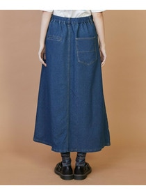 【FRAPBOIS】メッシュデニム スカート 詳細画像 ネイビー 2