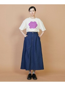 【FRAPBOIS】メッシュデニム スカート 詳細画像 ネイビー 9