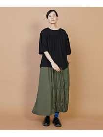 【FRAPBOIS】マットタフタ スカート 詳細画像 ブラック 14