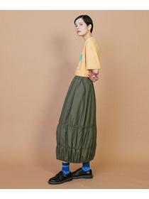 【FRAPBOIS】マットタフタ スカート 詳細画像 ブラック 9