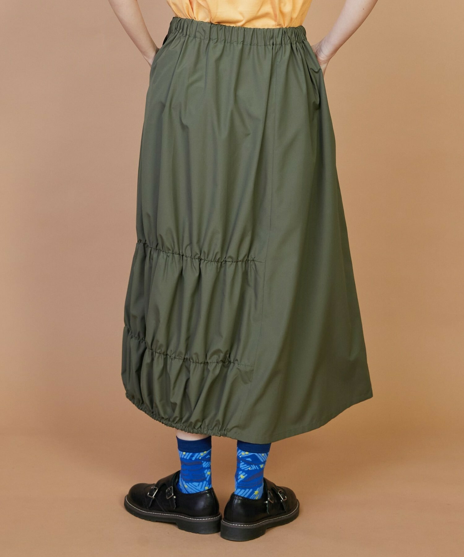 【FRAPBOIS】マットタフタ スカート 詳細画像 ブラック 2