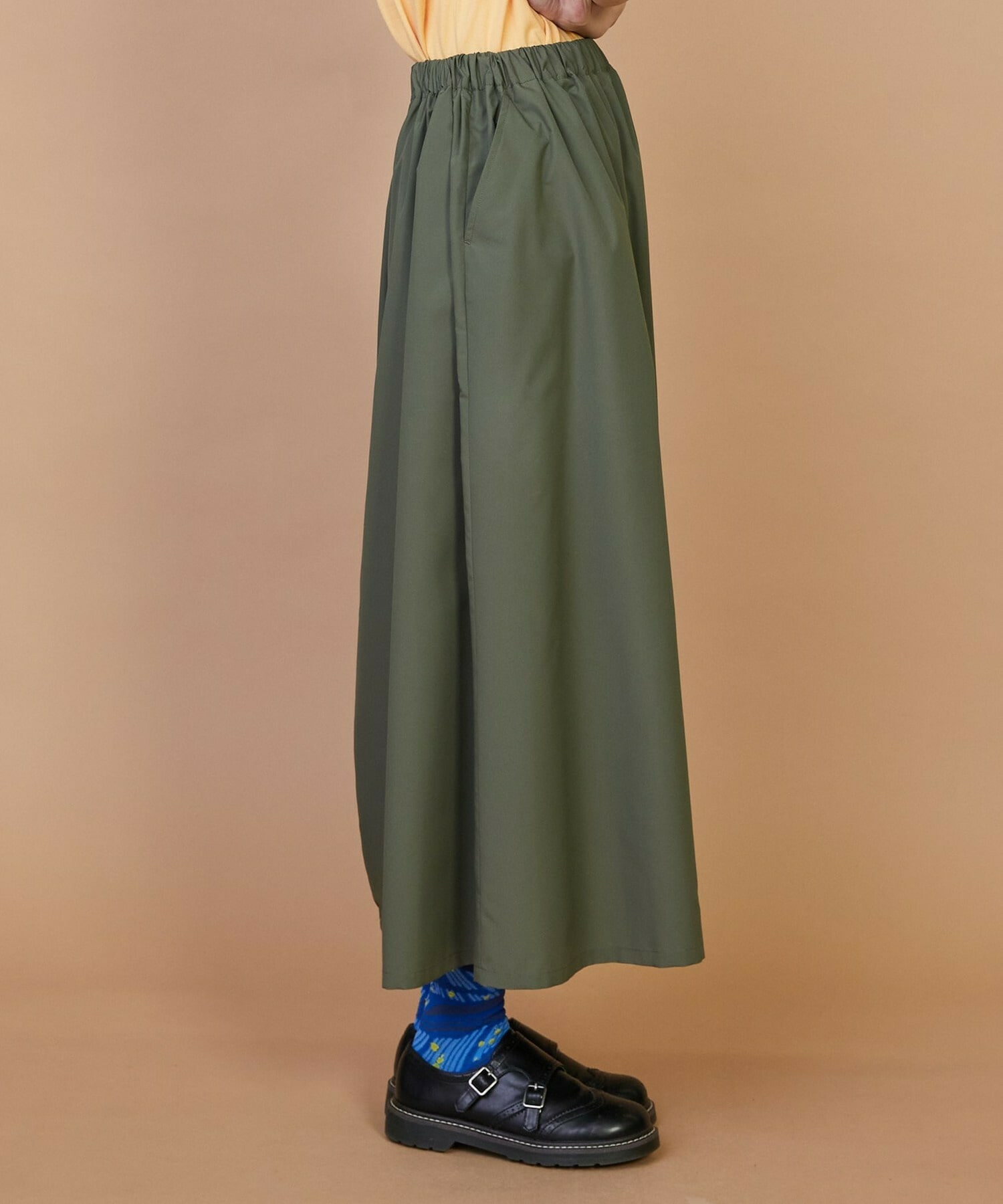 【FRAPBOIS】マットタフタ スカート 詳細画像 ブラック 3