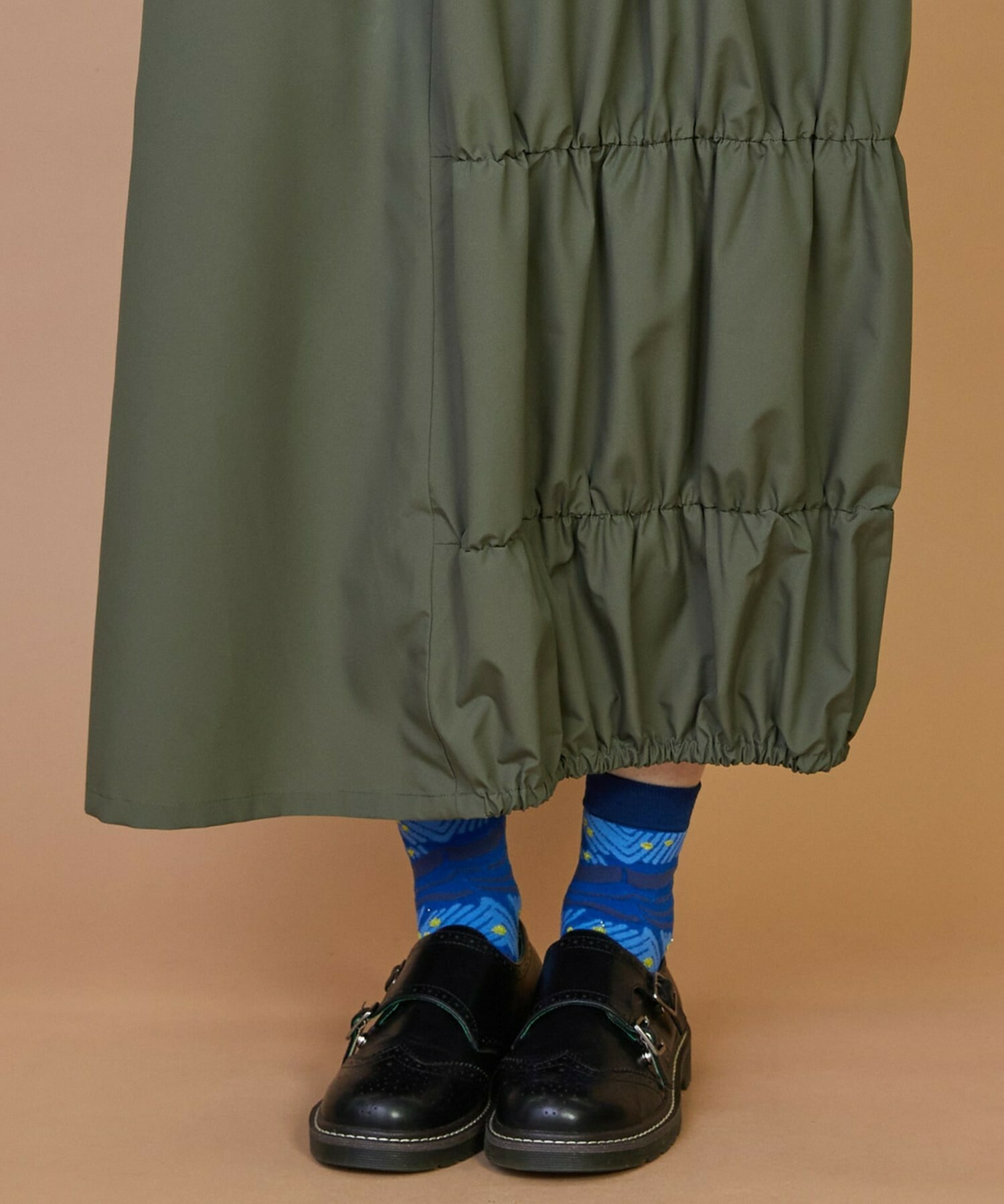 【FRAPBOIS】マットタフタ スカート 詳細画像 ブラック 5