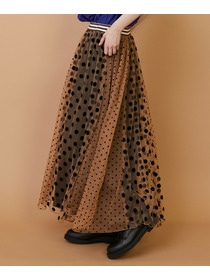 【FRAPBOIS】チュールスカート 詳細画像 ブラウン 12