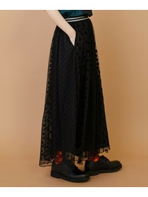 【FRAPBOIS】チュールスカート 詳細画像 ブラウン 3