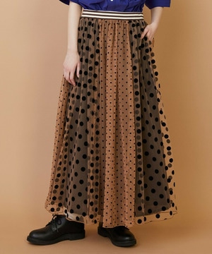 【FRAPBOIS】チュールスカート 詳細画像 ブラウン 1