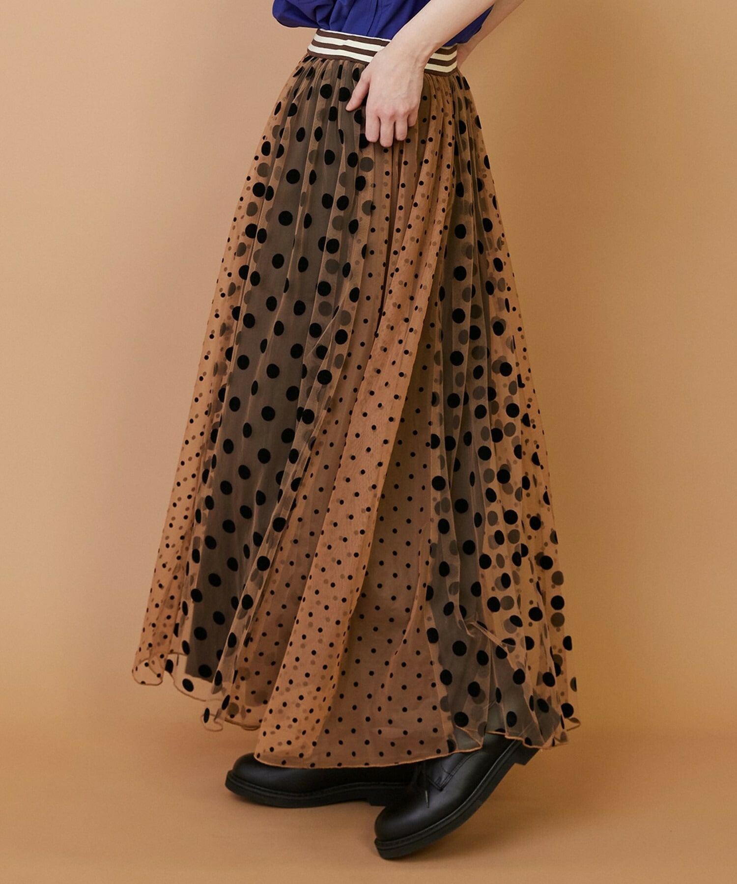 【FRAPBOIS】チュールスカート 詳細画像 ブラウン 12