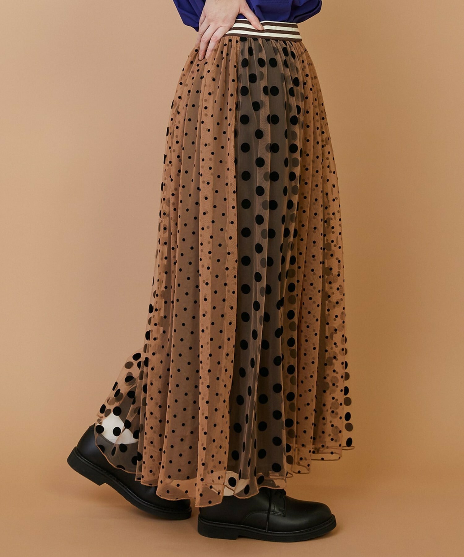 【FRAPBOIS】チュールスカート 詳細画像 ブラウン 14