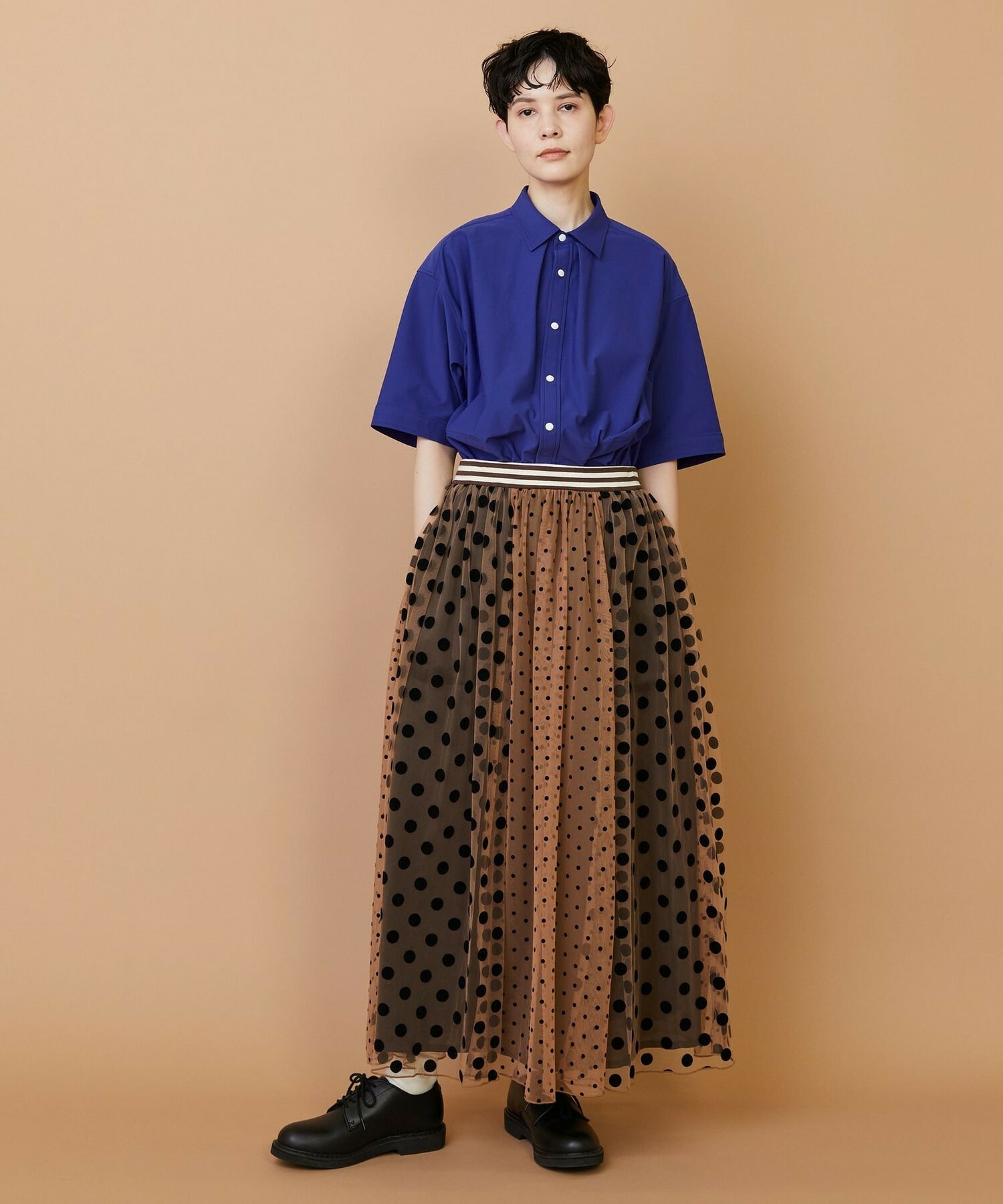 【FRAPBOIS】チュールスカート 詳細画像 ブラウン 15