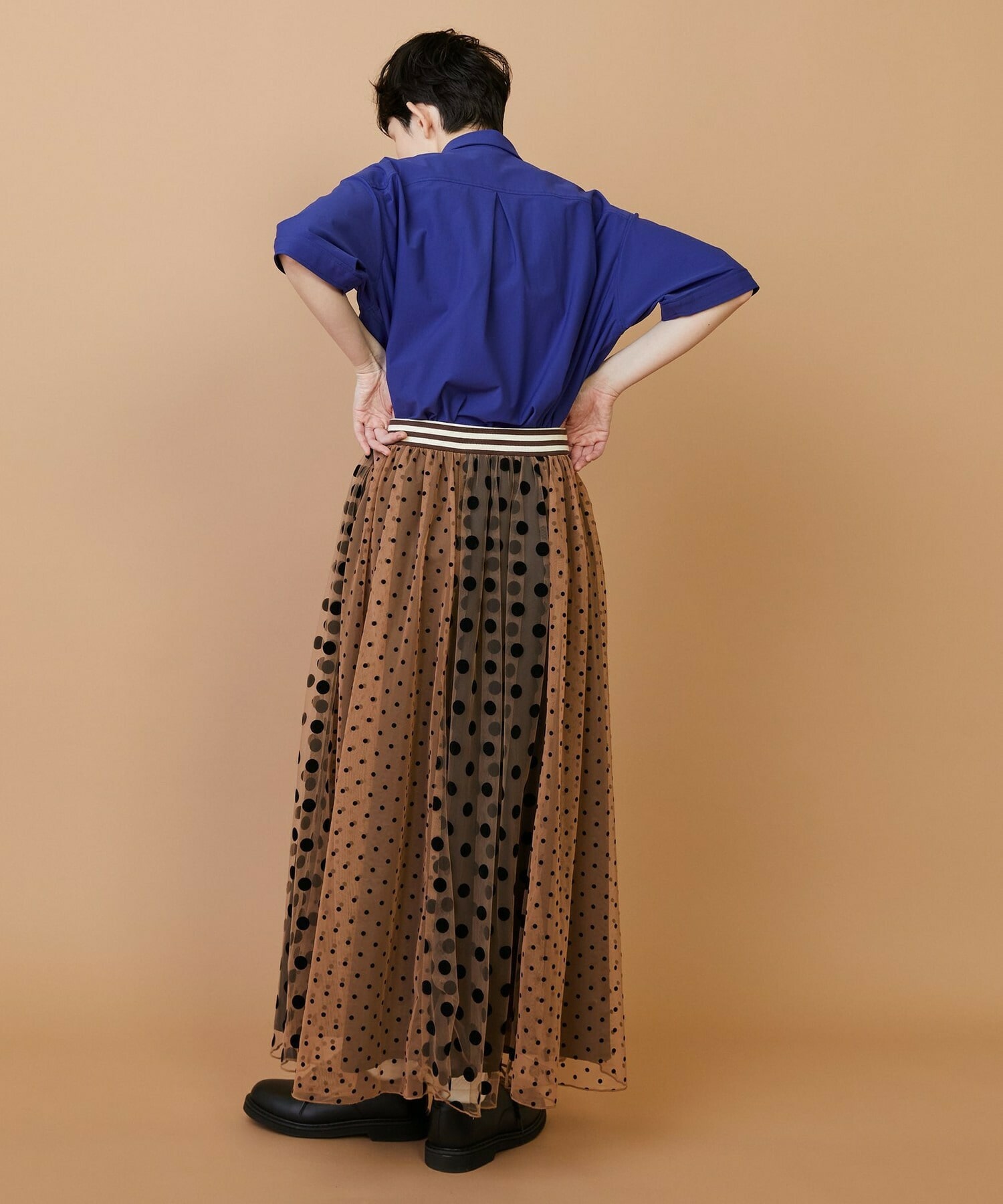 【FRAPBOIS】チュールスカート 詳細画像 ブラウン 17