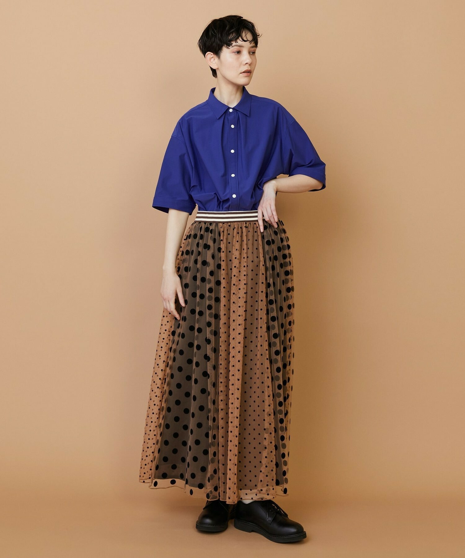 【FRAPBOIS】チュールスカート 詳細画像 ブラウン 19