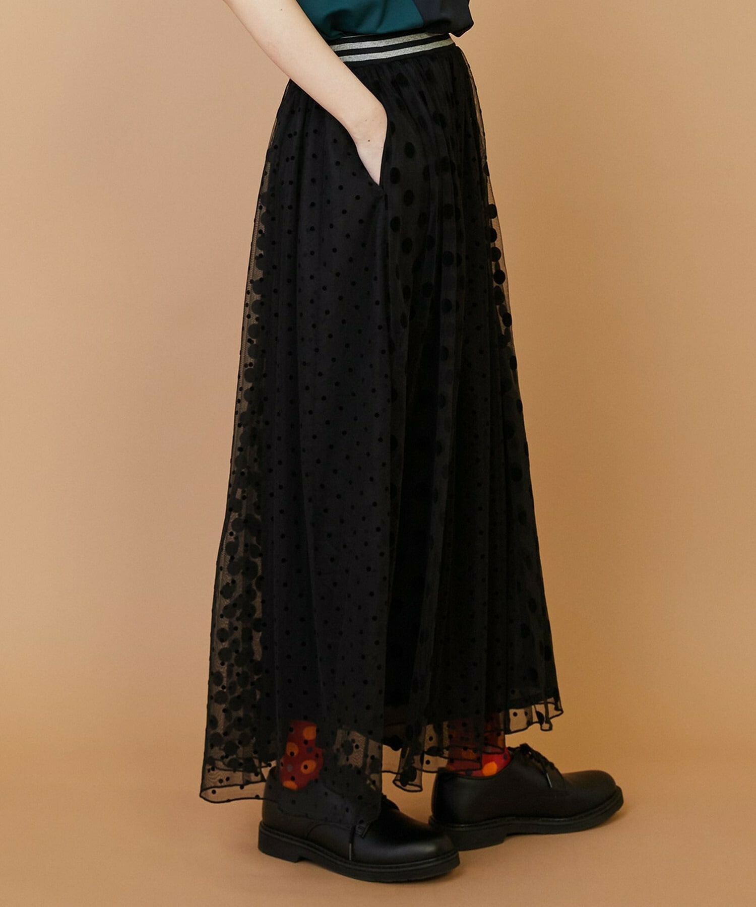 【FRAPBOIS】チュールスカート 詳細画像 ブラウン 3